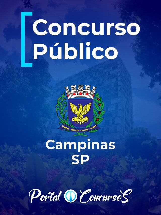 Prefeitura de Campinas SP abre concurso público com 44 vagas e salários de até R$ 6,6 mil